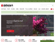 Tablet Screenshot of johnnyseeds.com