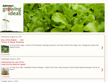 Tablet Screenshot of growingideas.johnnyseeds.com
